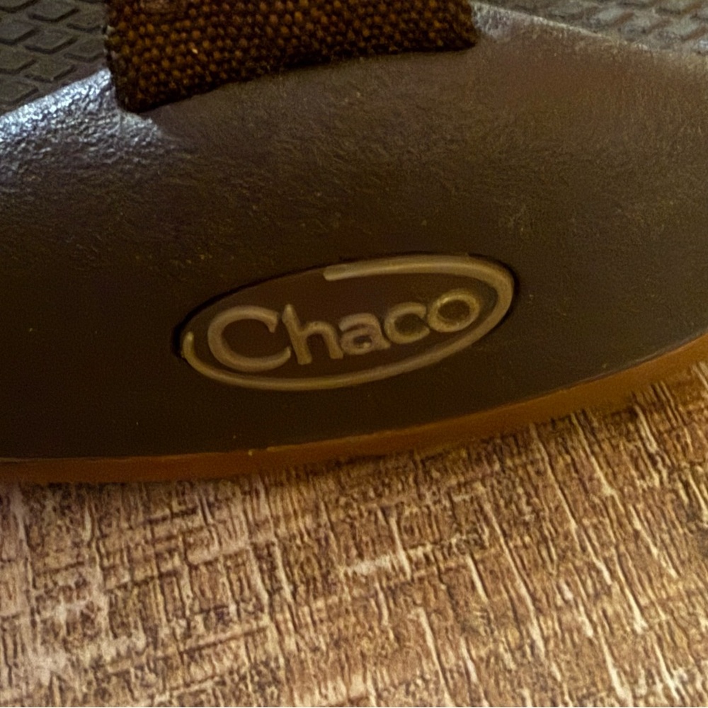 Chaco Z2 Yampa Brown and Orange Coral Flower Cherry Blossom Neutral Sandals - Picture 8 of 8